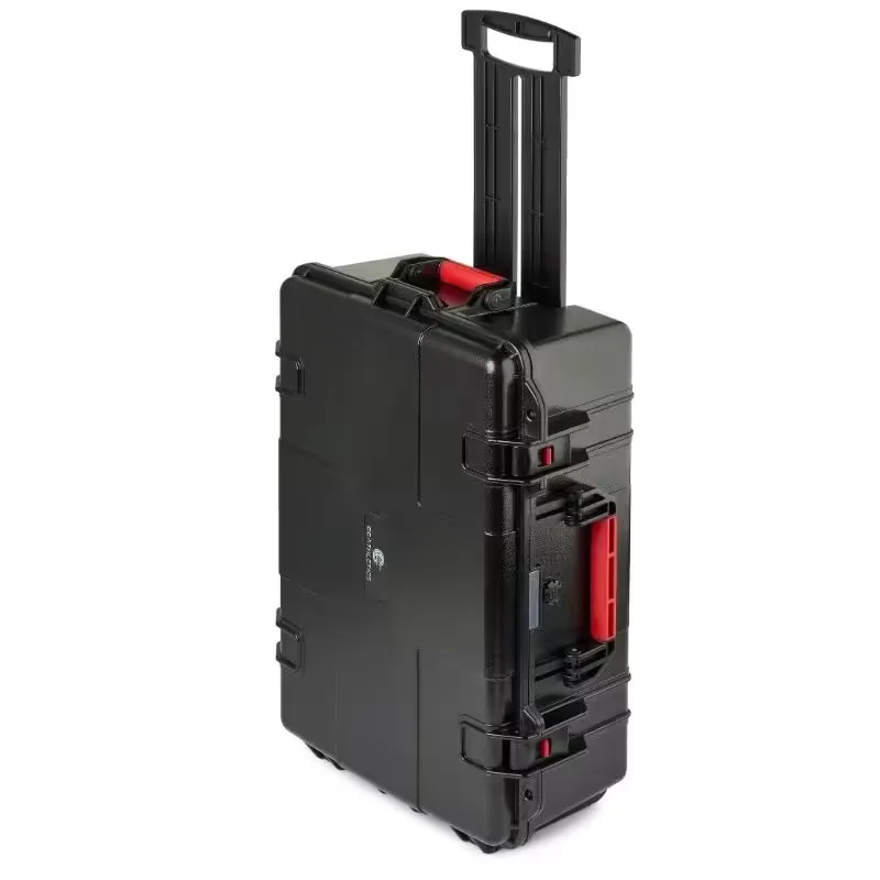 Case for PlateMate, open showing internal foam padding